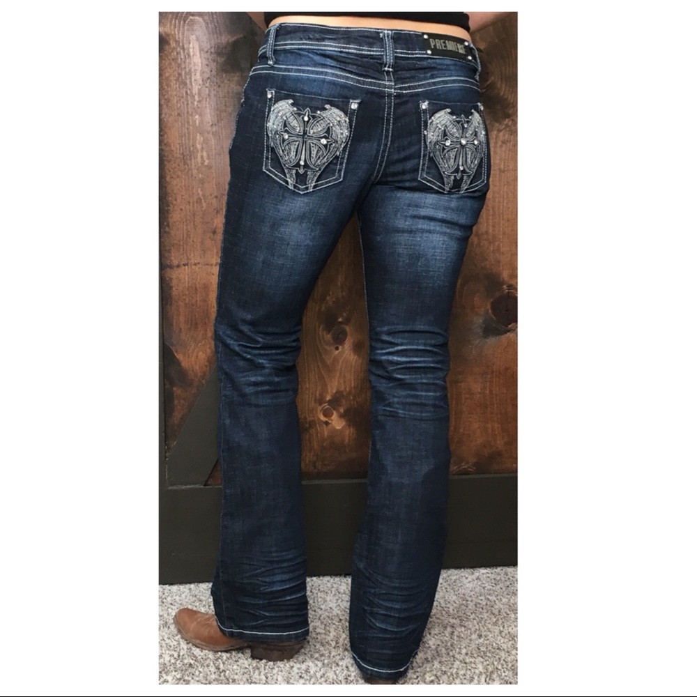 Western cowgirl bootcut jeans